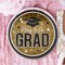 25 Count Gold Way to Go Grad Paper Dessert Plates 7.25 Inch Graduation Party Decorations